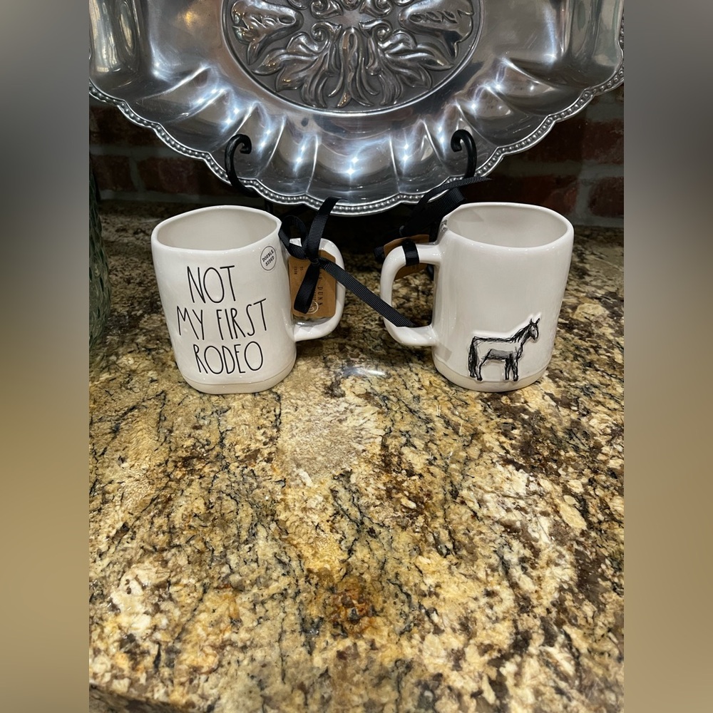 Rae Dunn NOT MY FIRST RODEO 3D Horse design 19.5oz mug - Brand new! - Picture 2 of 5